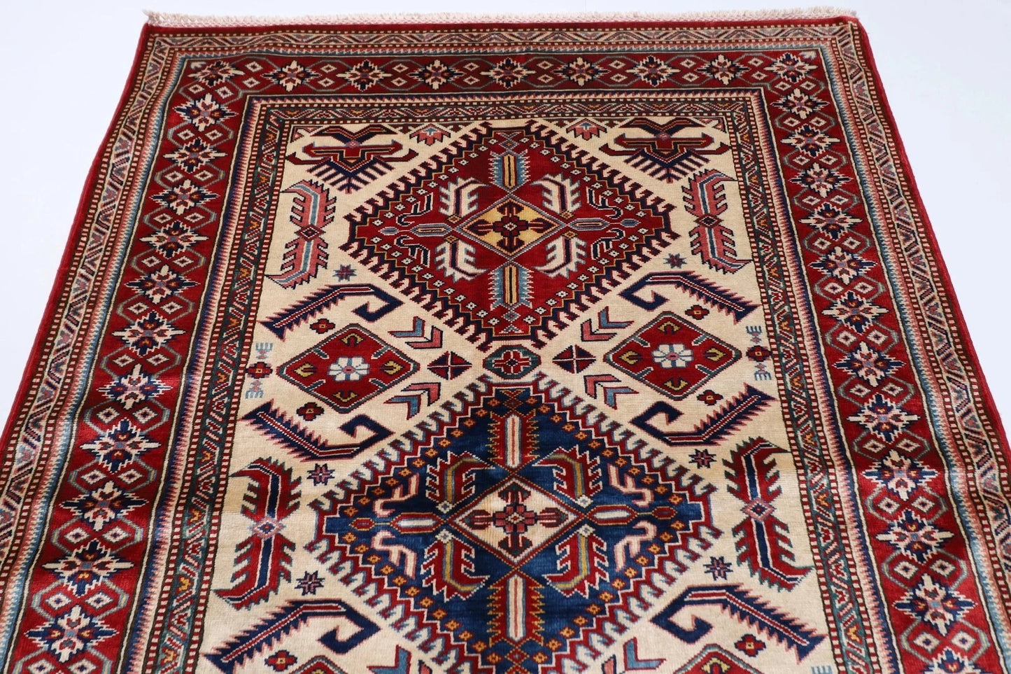 132 x 183 cm | Shirvan Afghan Tribal Hand Knotted Veg Dye Wool carpet