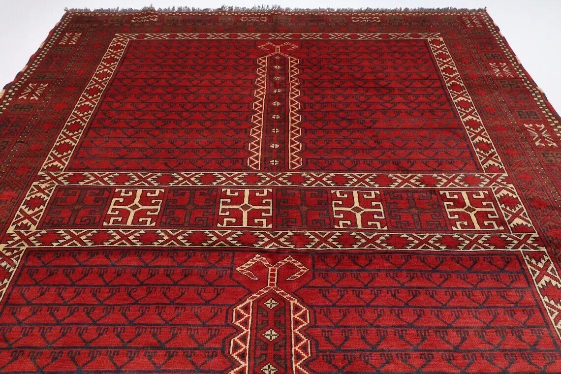 206 x 289 cm | Maranoce Afghan Tribal Hand Knotted Carpet