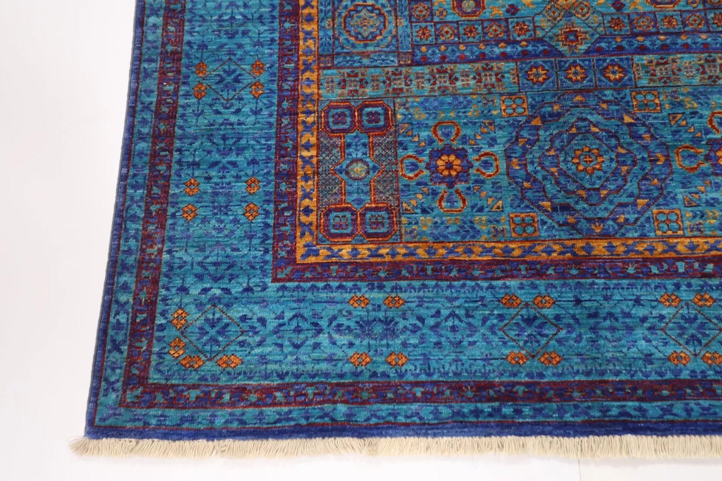 130 x 180 cm | Mamluk Afghan Tribal Hand Knotted Veg Dye Wool carpet