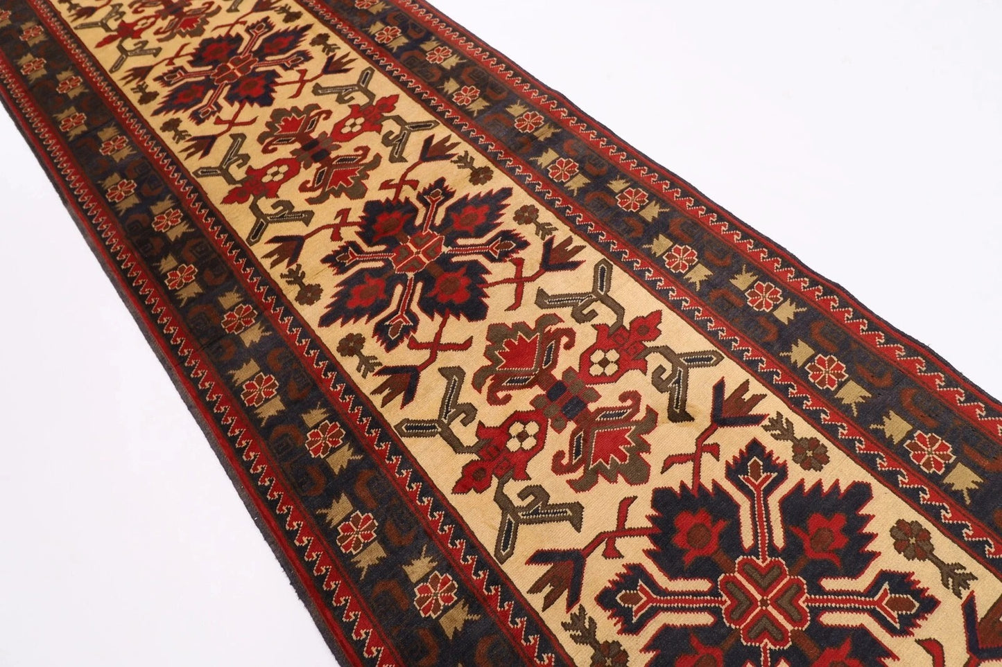 93 x 317 cm | Maranoce Afghan Tribal Hand Knotted Wool Runner