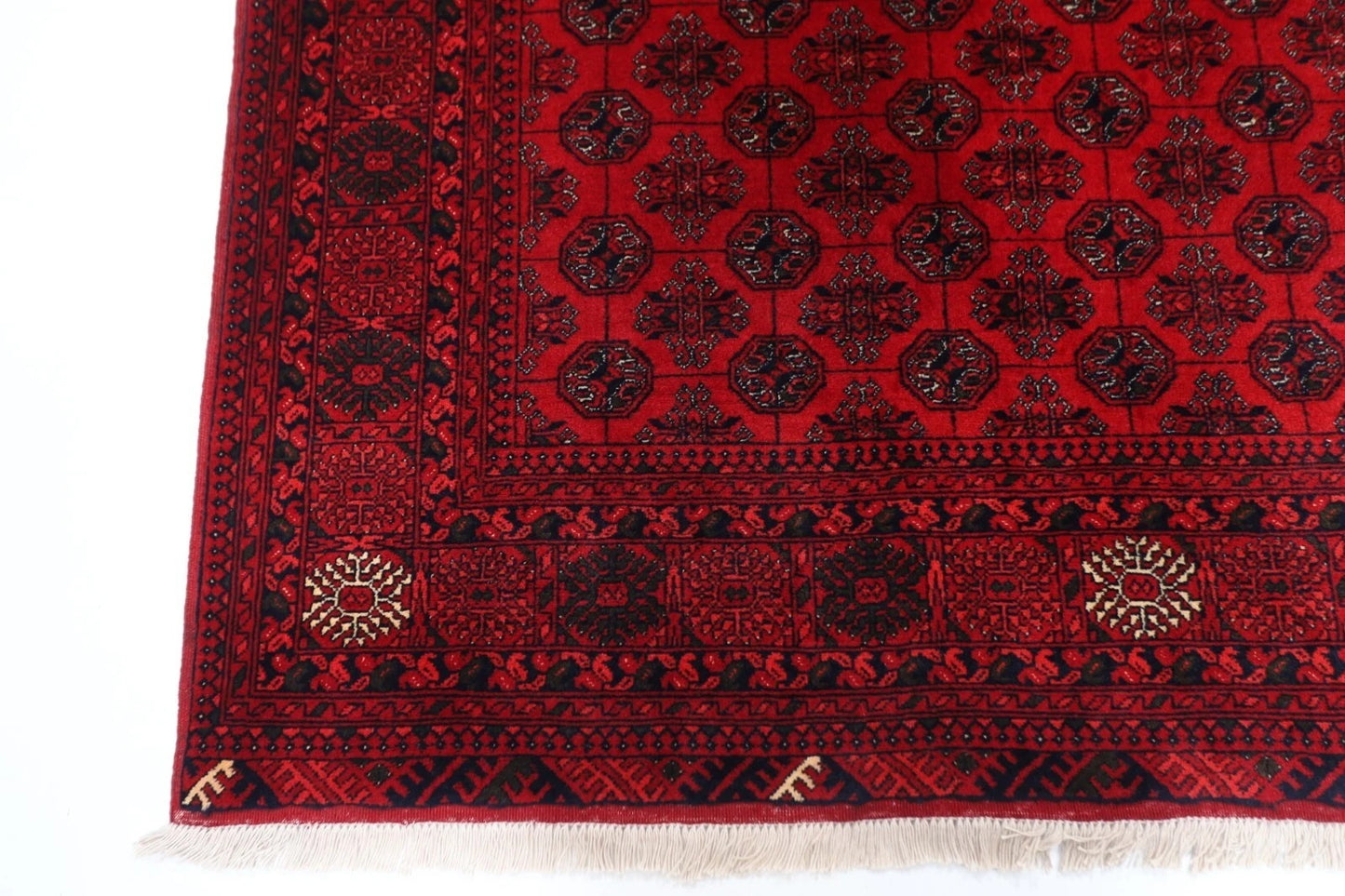 146 x 193 cm | Kerman Afghan Tribal Hand Knotted Veg Dye Wool Carpet