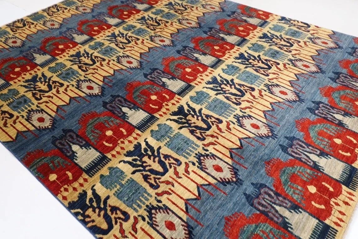 244 x 314 cm | Afghan Tribal Hand Knotted Carpet