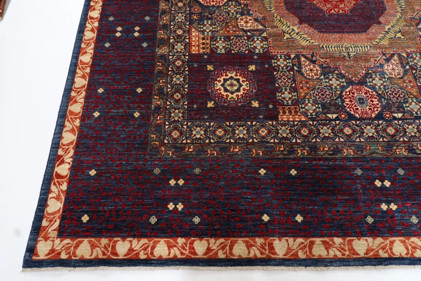 308 x 451 cm | Mamluk Afghan Tribal Hand Knotted Carpet