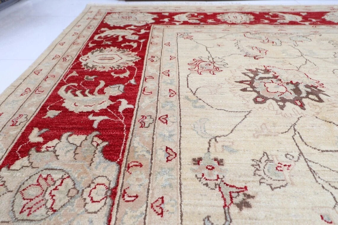 303 x 418 cm | Chobi Beige Afghan Tribal Hand Knotted Carpet