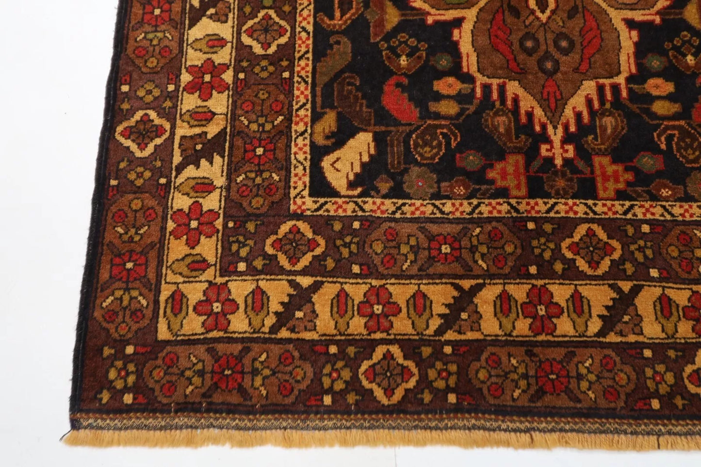 115 x 200 cm | Baluch Afghan Tribal Hand Knotted Veg Dye Wool carpet
