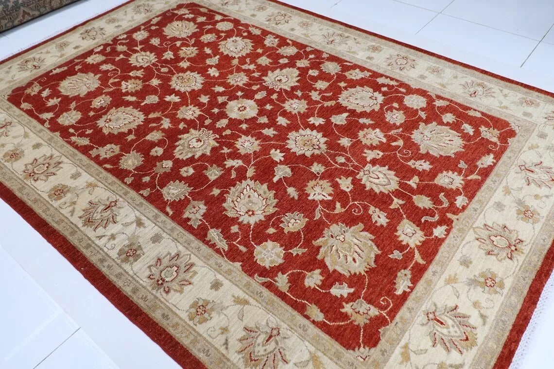 206 x 290 cm | Oriental Afghan Tribal Hand Knotted Carpet