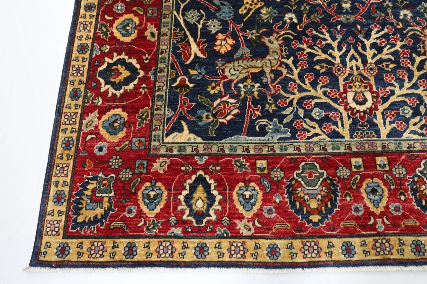 199 x 298 cm | Animal Afghan Tribal Hand Knotted Carpet