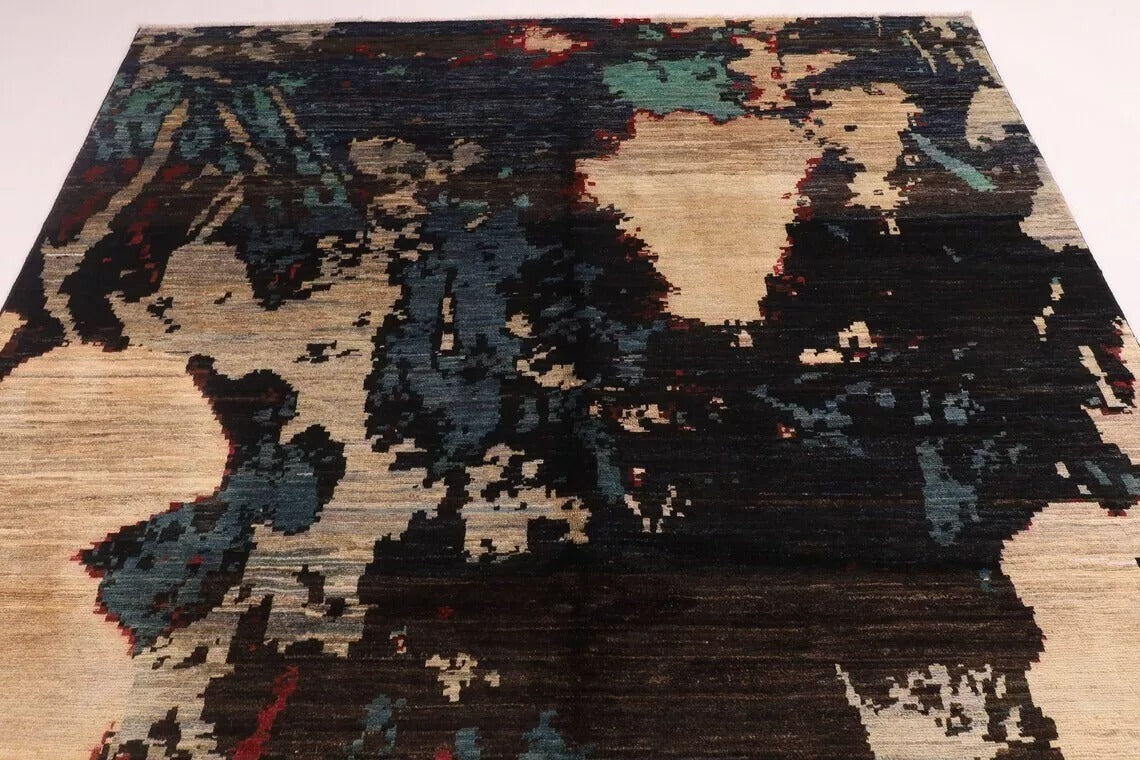 199 x 293 cm | Abstract Afghan Tribal Hand Knotted Carpet