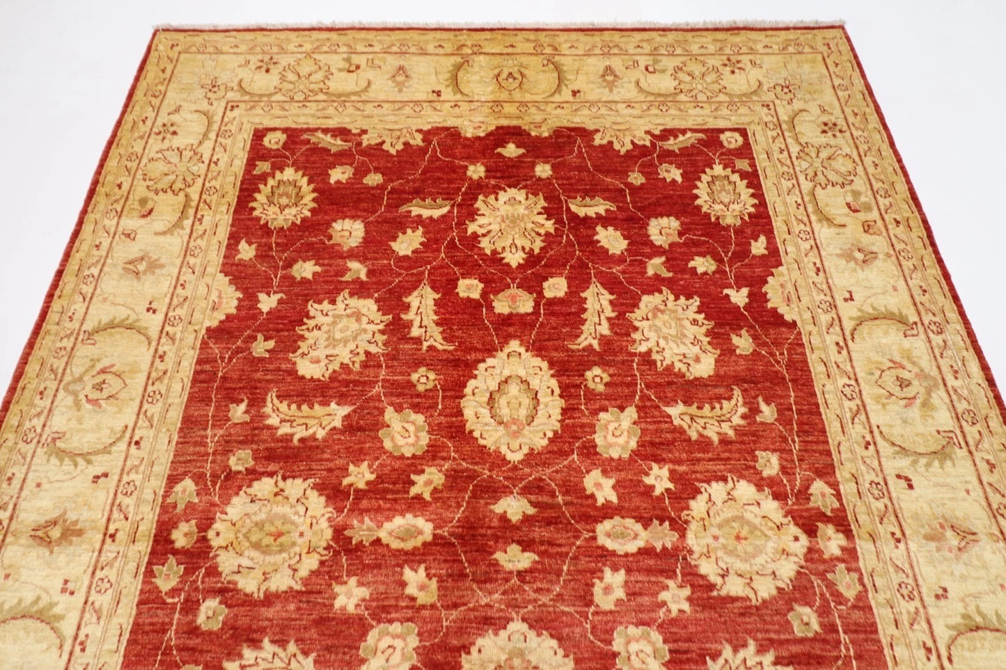 172 x 255 cm | Chobi Afghan Tribal Hand Knotted Veg Dye Wool Carpet
