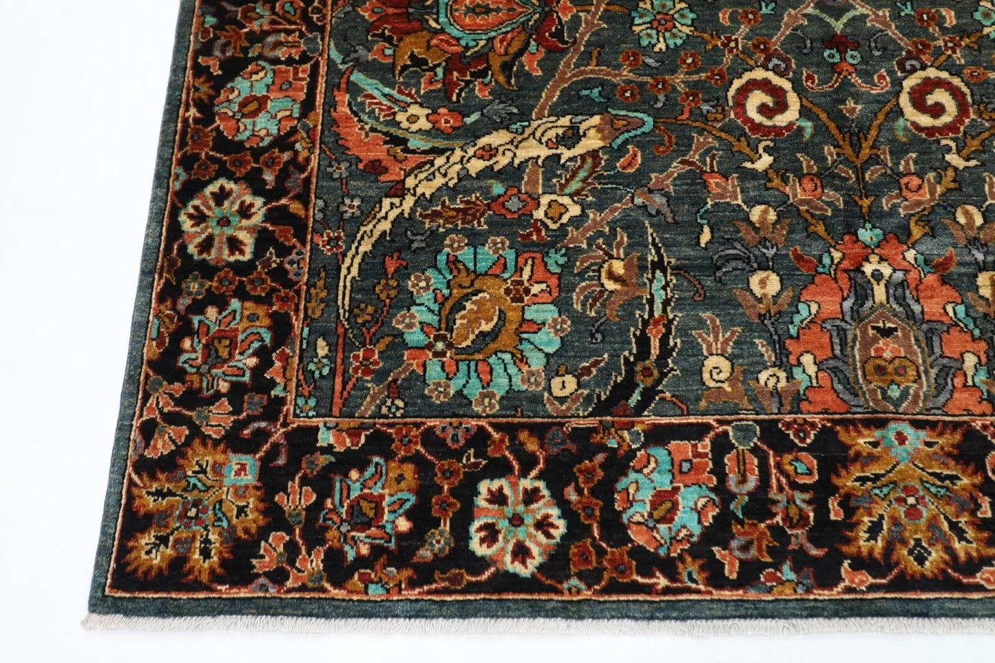 198 x 297 cm | Sickle leaf Afghan Tribal Hand Knotted Carpet