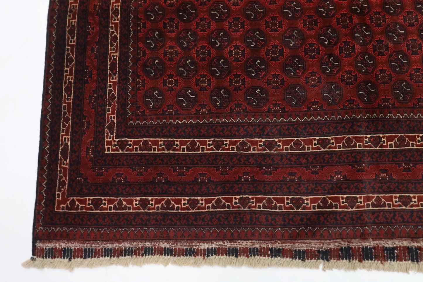 151 x 200 cm | Bokhara Tribal Hand Knotted Veg Dye Wool Carpet