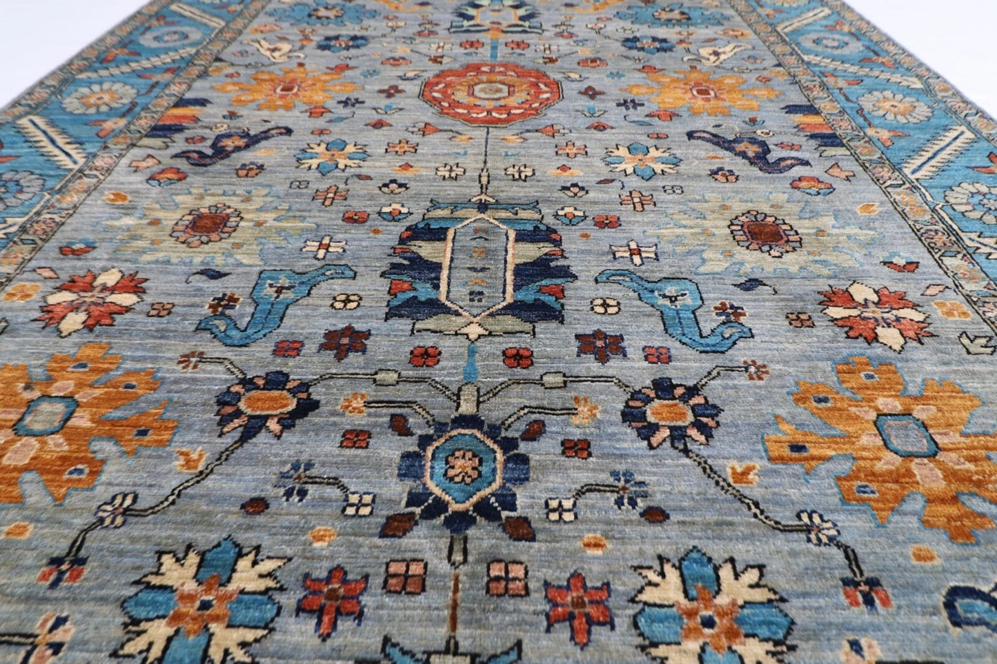 185 x 276 cm |  Bidjar Gray Afghan Tribal Hand Knotted Veg Dye Wool carpet