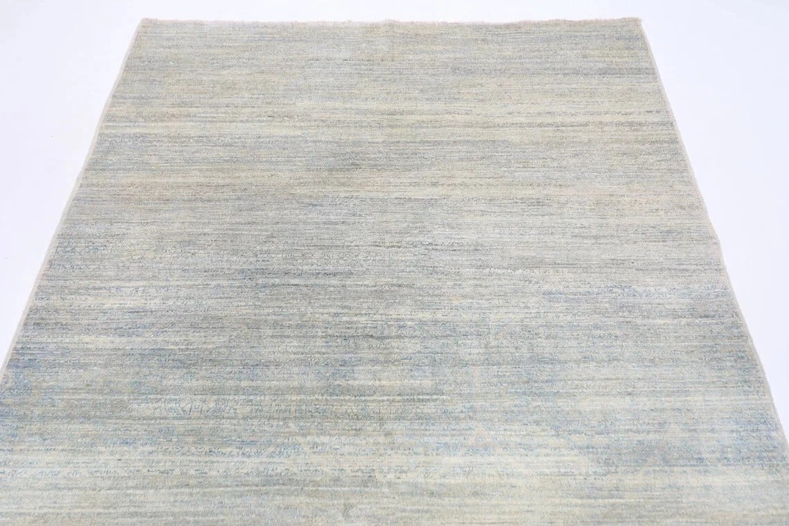 162 x 293 cm | Gabbeh Blue Afghan Tribal Hand Knotted Veg Dye Wool Carpet