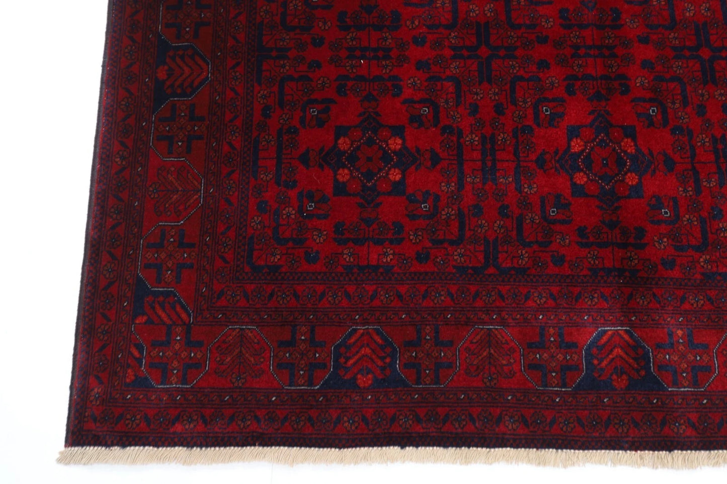154 x 196 cm | Belgic Tribal Hand Knotted Wool Carpet