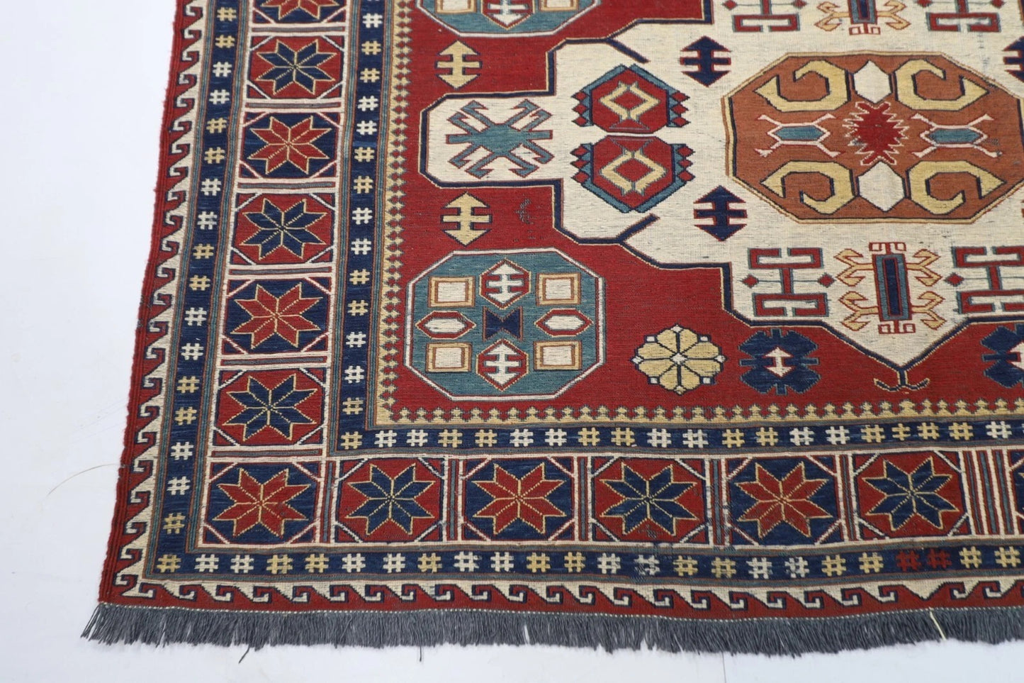 175 x 234 cm | Kilim Afghan Tribal Hand Knotted Veg Dye Wool Carpet