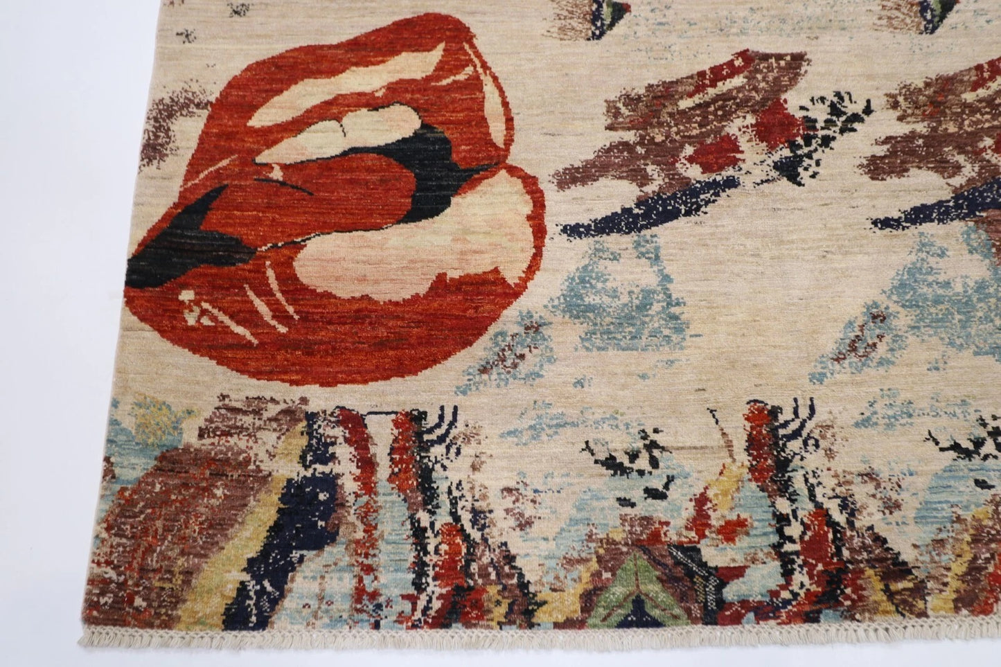 186 x 180 cm | Art Afghan Tribal Hand Knotted Wool Carpet