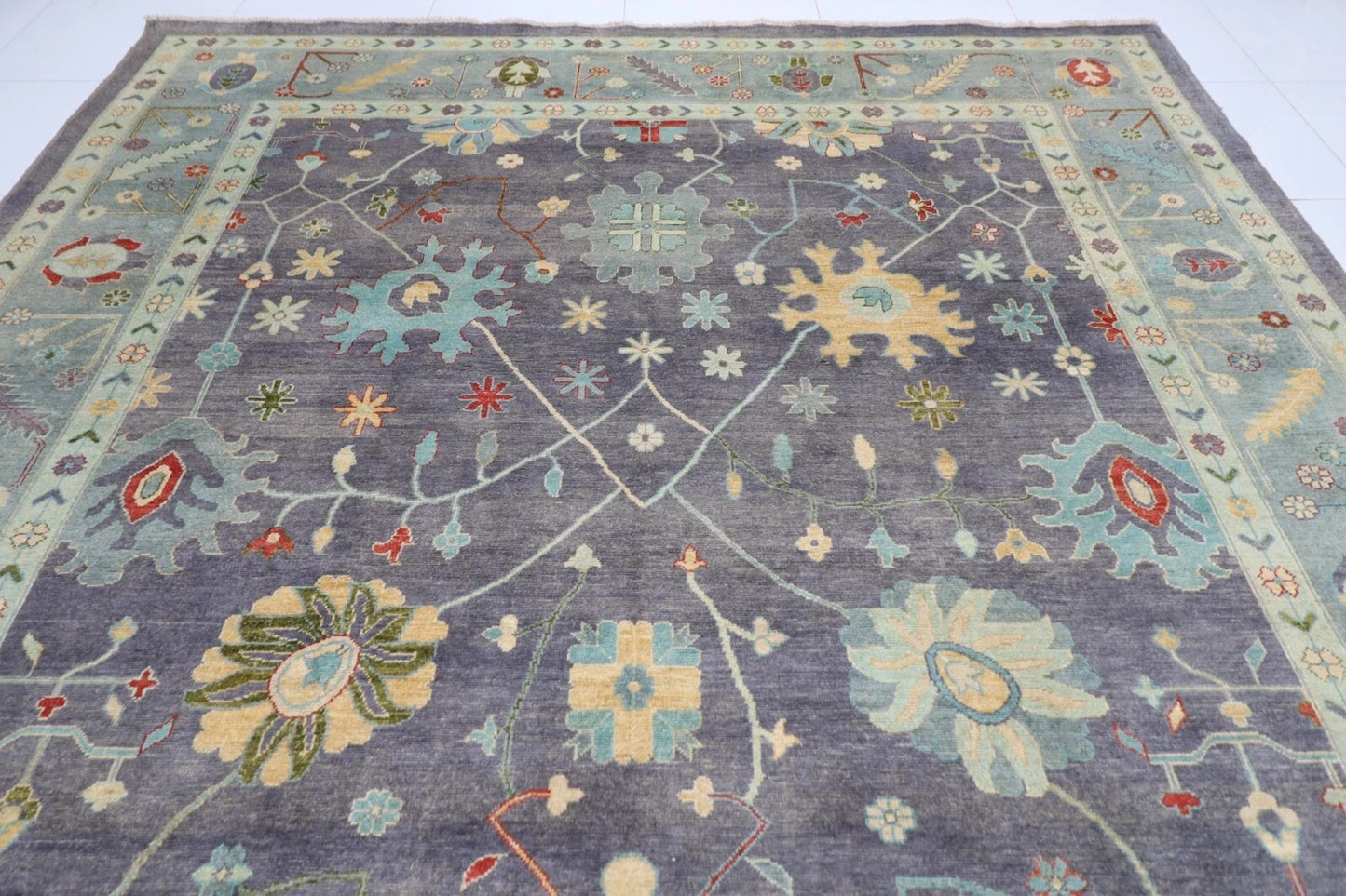 305 x 424 cm | Oushak Afghan Hand Knotted Carpet
