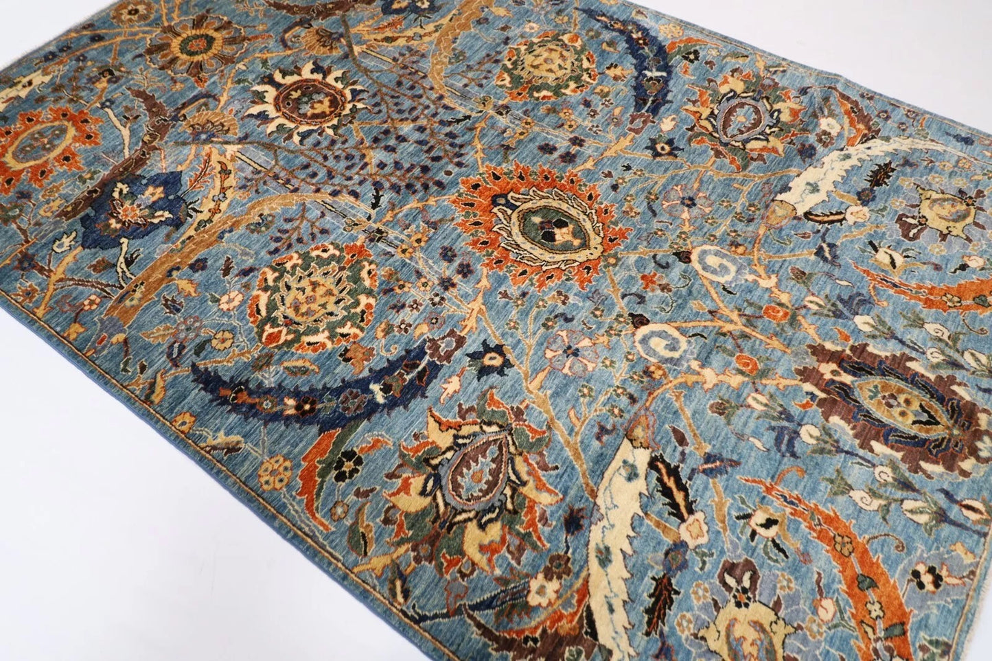 183 x 271 cm | Bidjar Gray Afghan Tribal Hand Knotted Veg Dye Wool carpet
