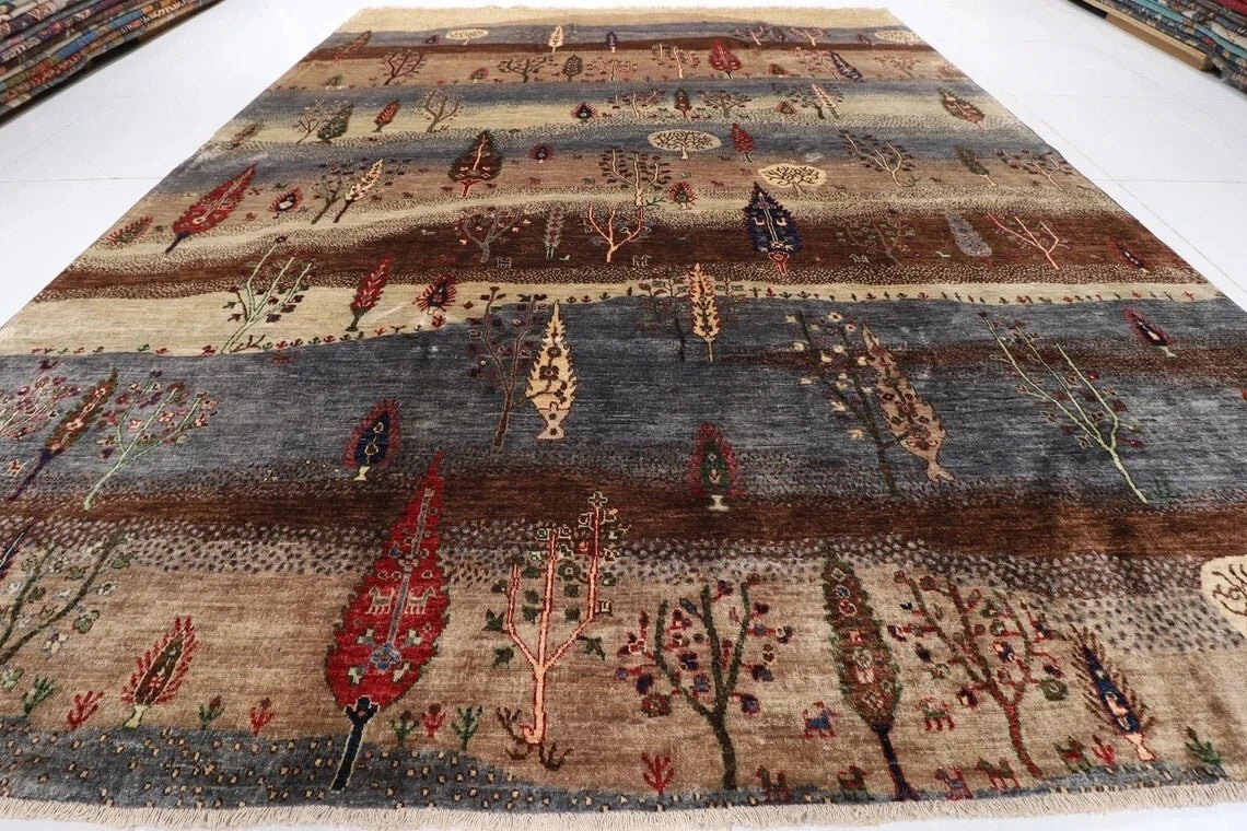 242 x 300 cm | Landscape Afghan Tribal Hand Knotted Carpet