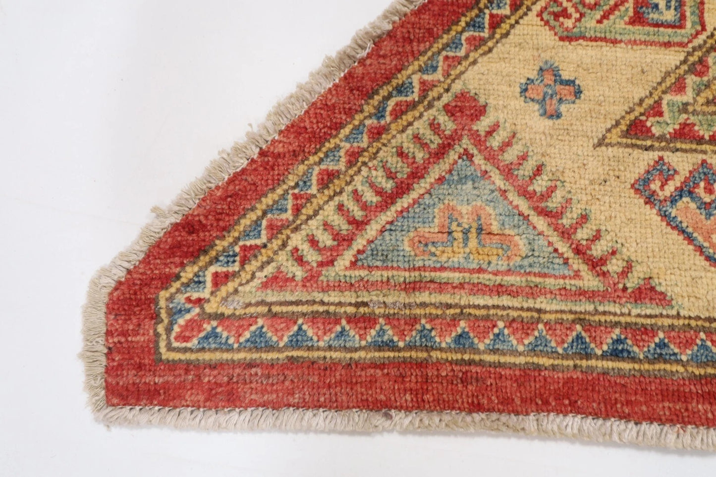 207 x 202 cm | Kazak Afghan Tribal Hand Knotted Wool Carpet