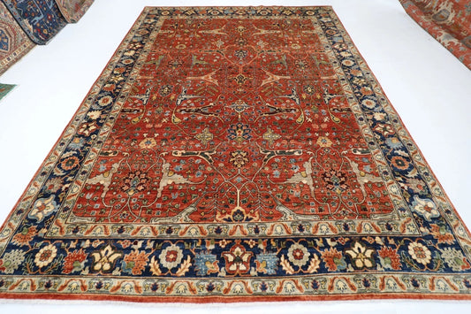271 x 363 cm | gorgeous orange fine bidjar Area Rug Afghan Hand Knotted Carpet