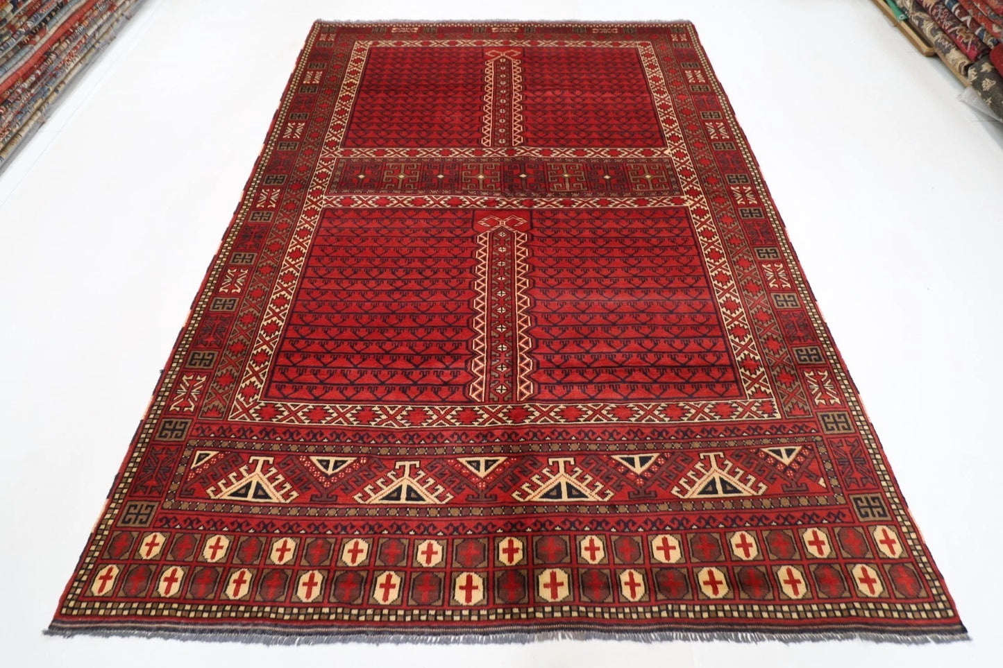202 x 290 cm | Maranoce Afghan Tribal Hand Knotted Carpet