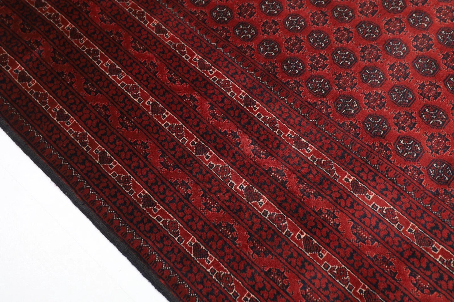 194 x 298 cm | Bokhara Afghan Tribal Hand Knotted Carpet