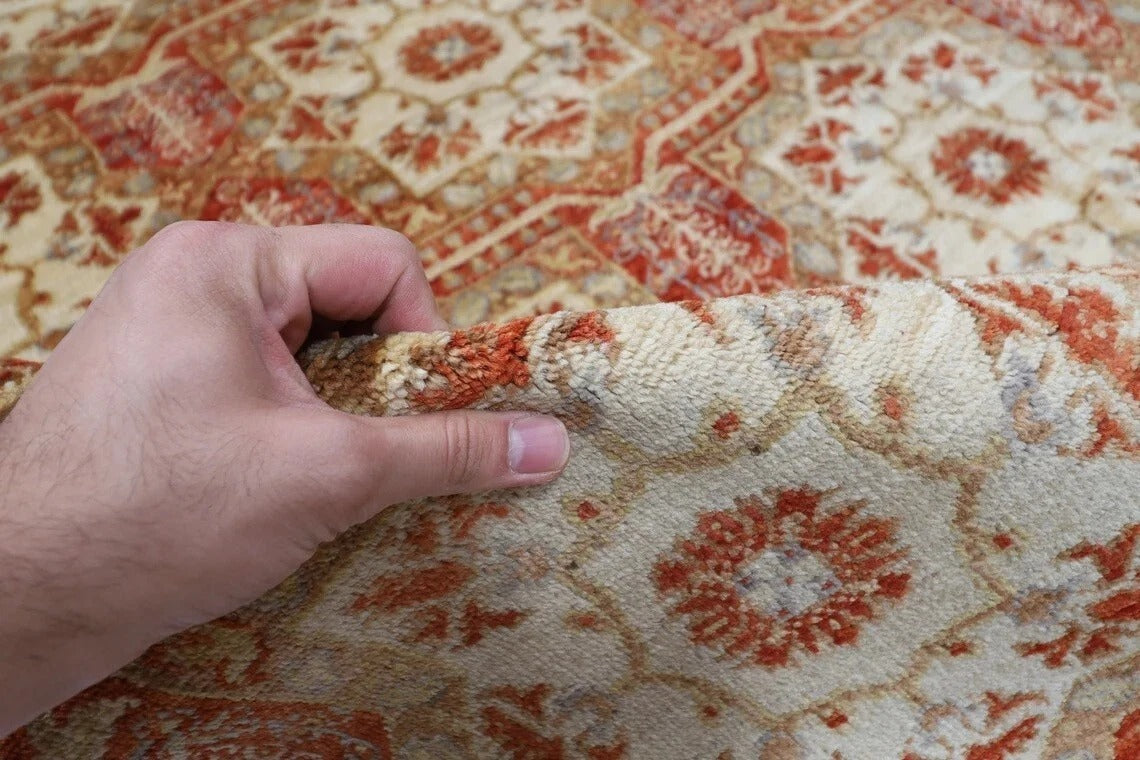 159 x 214 cm | Ziegler Tribal Hand Knotted Veg Dye Wool Carpet