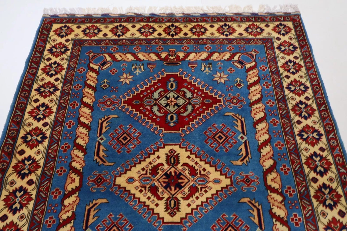 155 x 210 cm | Maranoce Afghan Tribal Hand Knotted Veg Dye Wool Carpet