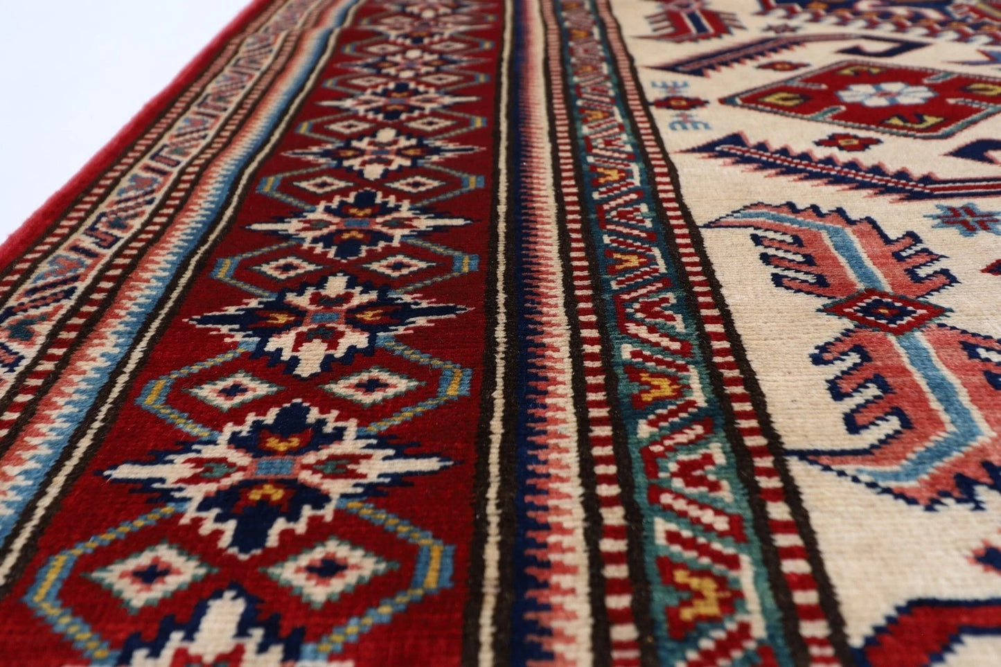 132 x 183 cm | Shirvan Afghan Tribal Hand Knotted Veg Dye Wool carpet