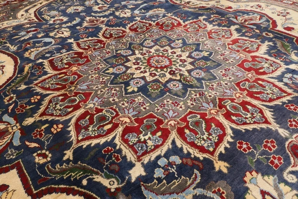 301 x 390 cm | Heriz Afghan Tribal Hand Knotted Carpet