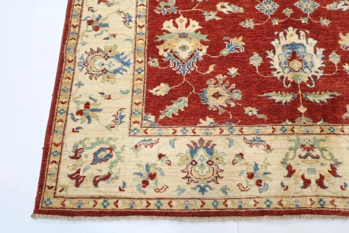202 x 285 cm | Oriental Afghan Tribal Hand Knotted Carpet