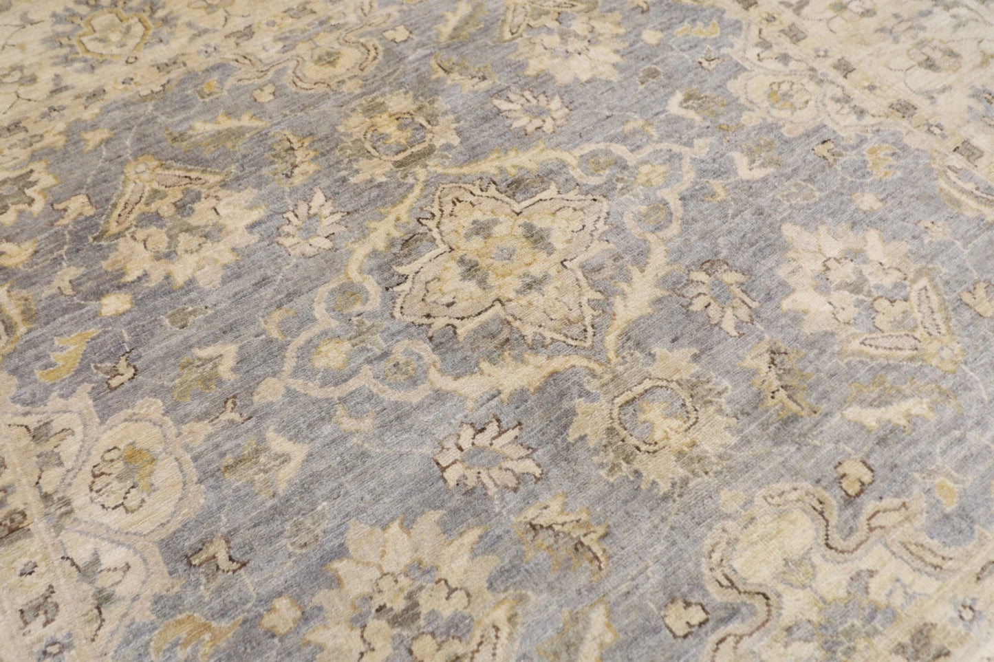 184 x 182 cm | Floral Afghan Tribal Hand Knotted Wool Carpet