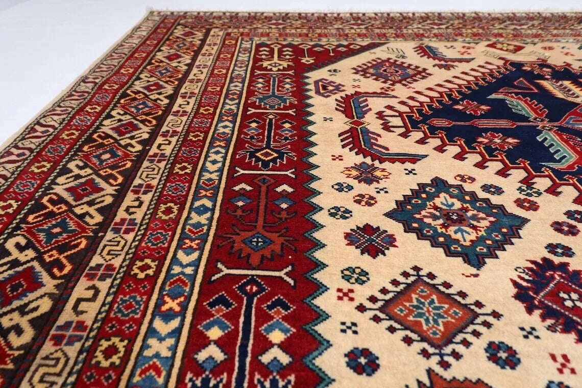 224 x 318 cm | Shirvan Afghan Tribal Hand Knotted Carpet