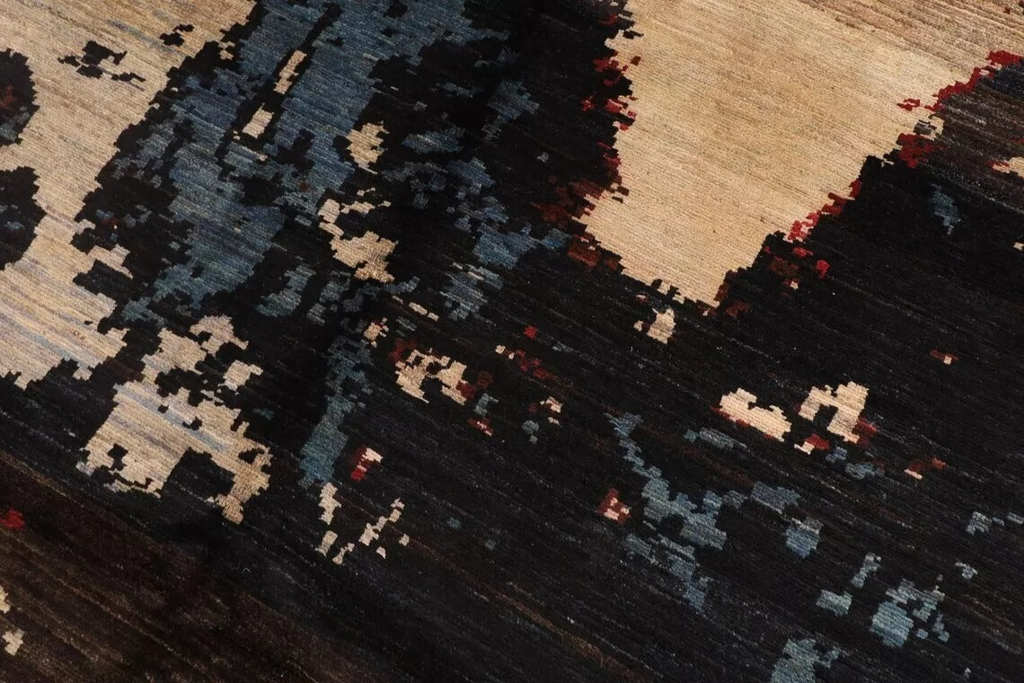 199 x 293 cm | Abstract Afghan Tribal Hand Knotted Carpet