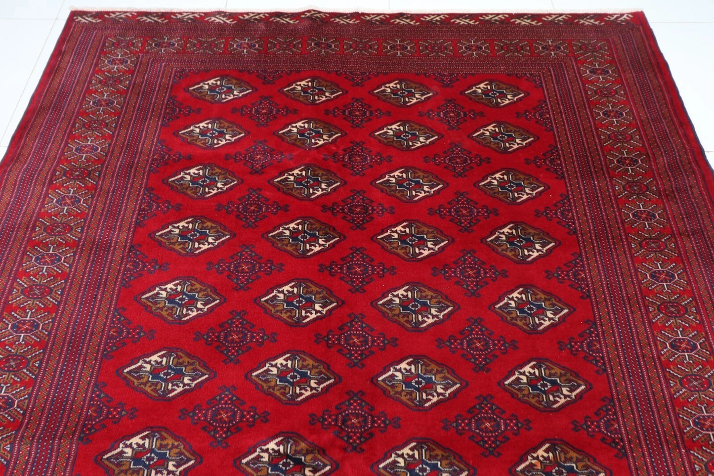 208 x 296 cm | Bokhara Tribal Hand Knotted Carpet
