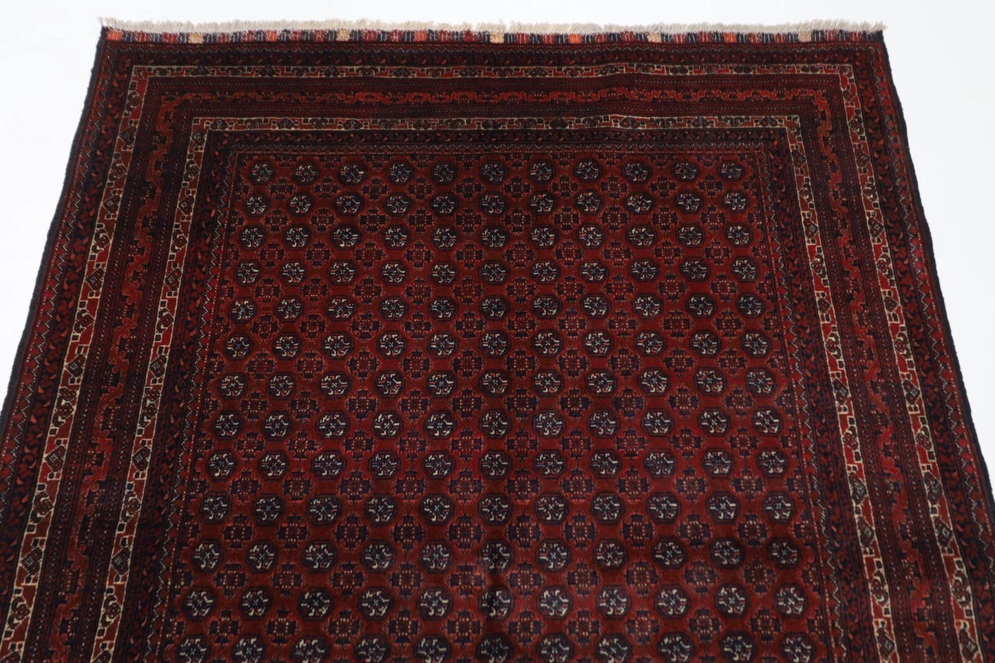149 x 198 cm | Belgic Tribal Hand Knotted Wool Carpet