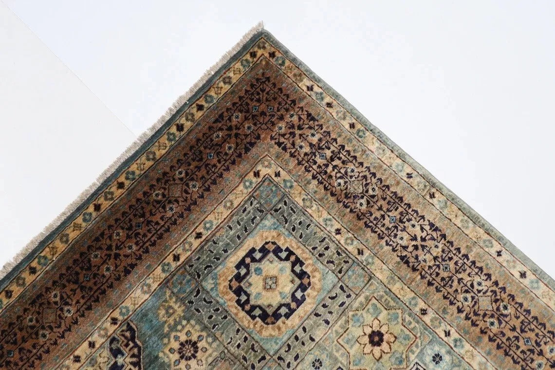151 x 210 cm | Mamluk Afghan Tribal Hand Knotted Veg Dye Wool carpet