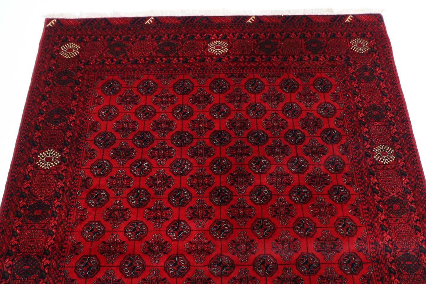 146 x 193 cm | Kerman Afghan Tribal Hand Knotted Veg Dye Wool Carpet