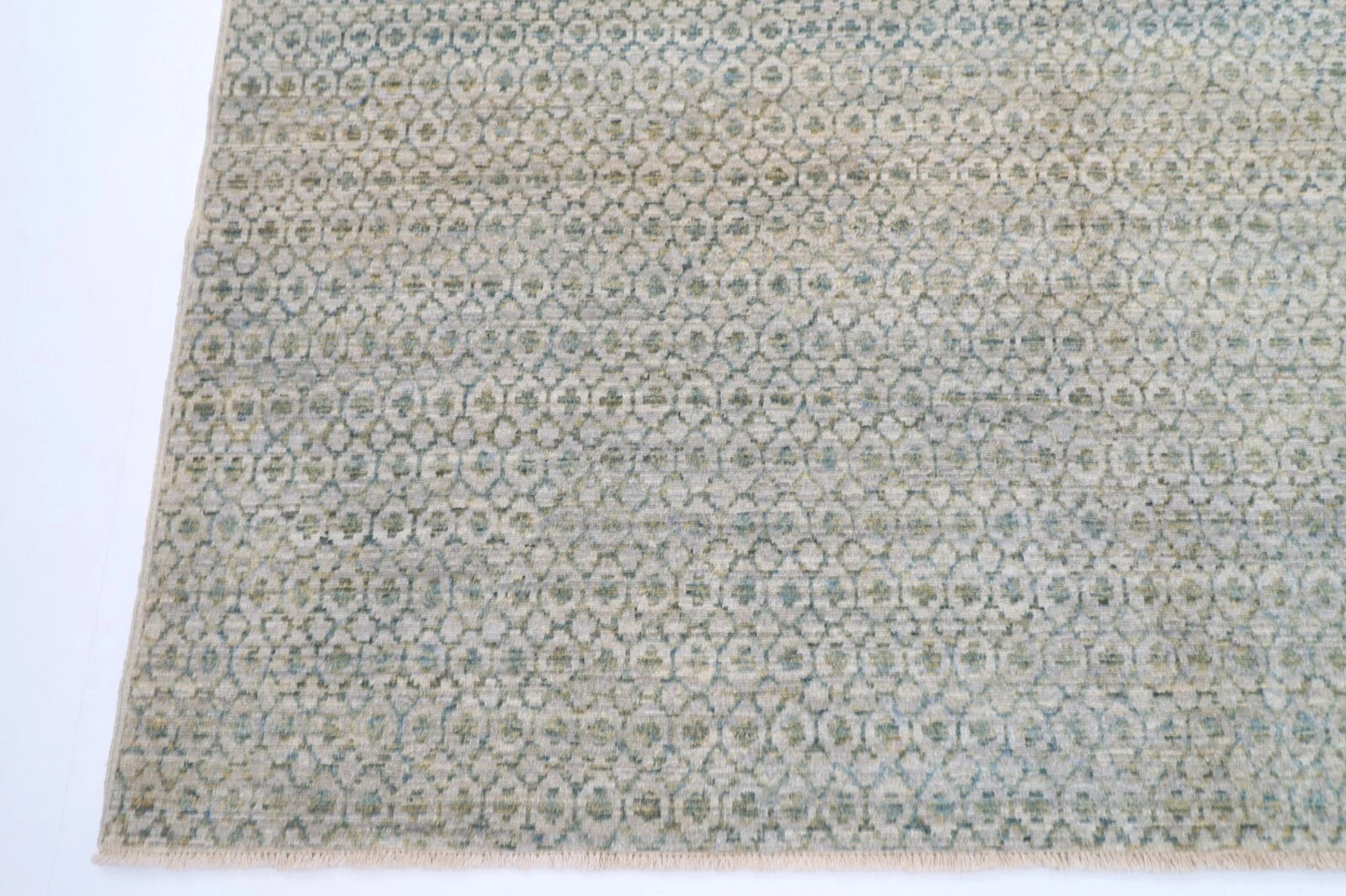 185 x 271 cm | Mamluk Blue Afghan Tribal Hand Knotted Veg Dye Wool Carpet