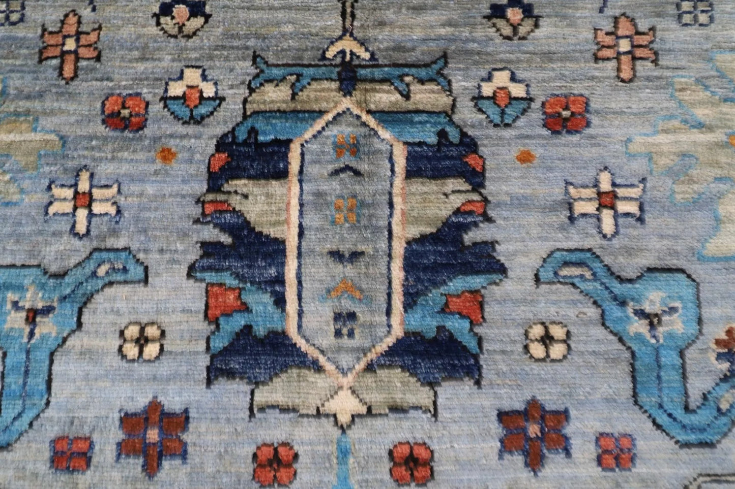 185 x 276 cm |  Bidjar Gray Afghan Tribal Hand Knotted Veg Dye Wool carpet