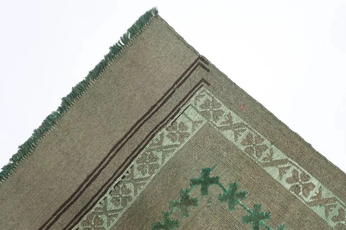 182 x 264 cm | Barjesta Flat Weaved Afghan Tribal Hand Knotted Over dye Wool Carpet Kilim