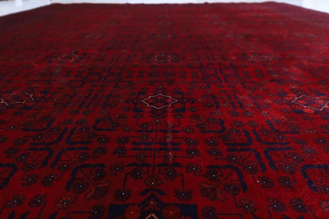 253 x 345 cm | Belgic Afghan Tribal Hand Knotted Carpet