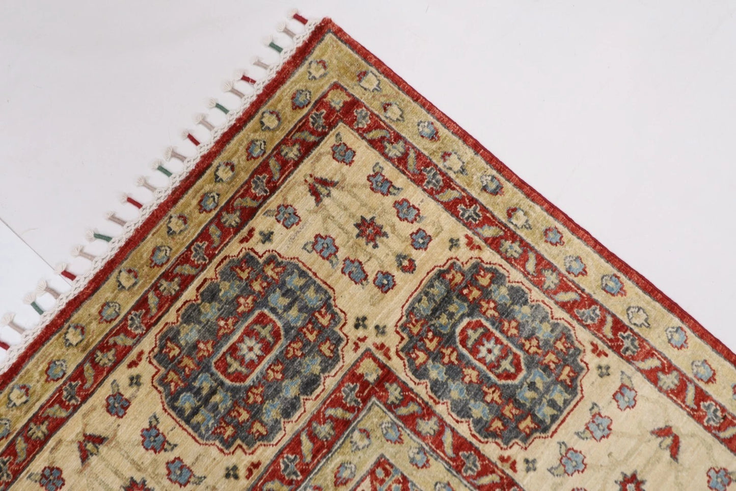 207 x 284 cm | Mamluk Afghan Tribal Hand Knotted Carpet