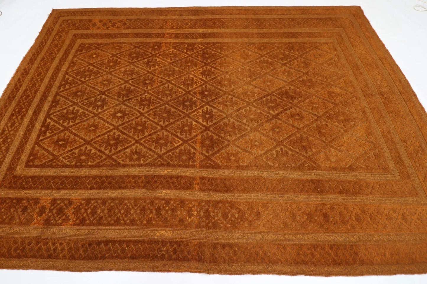 212 x 276 cm | Over Dye Afghan Tribal Hand Knotted Kilim
