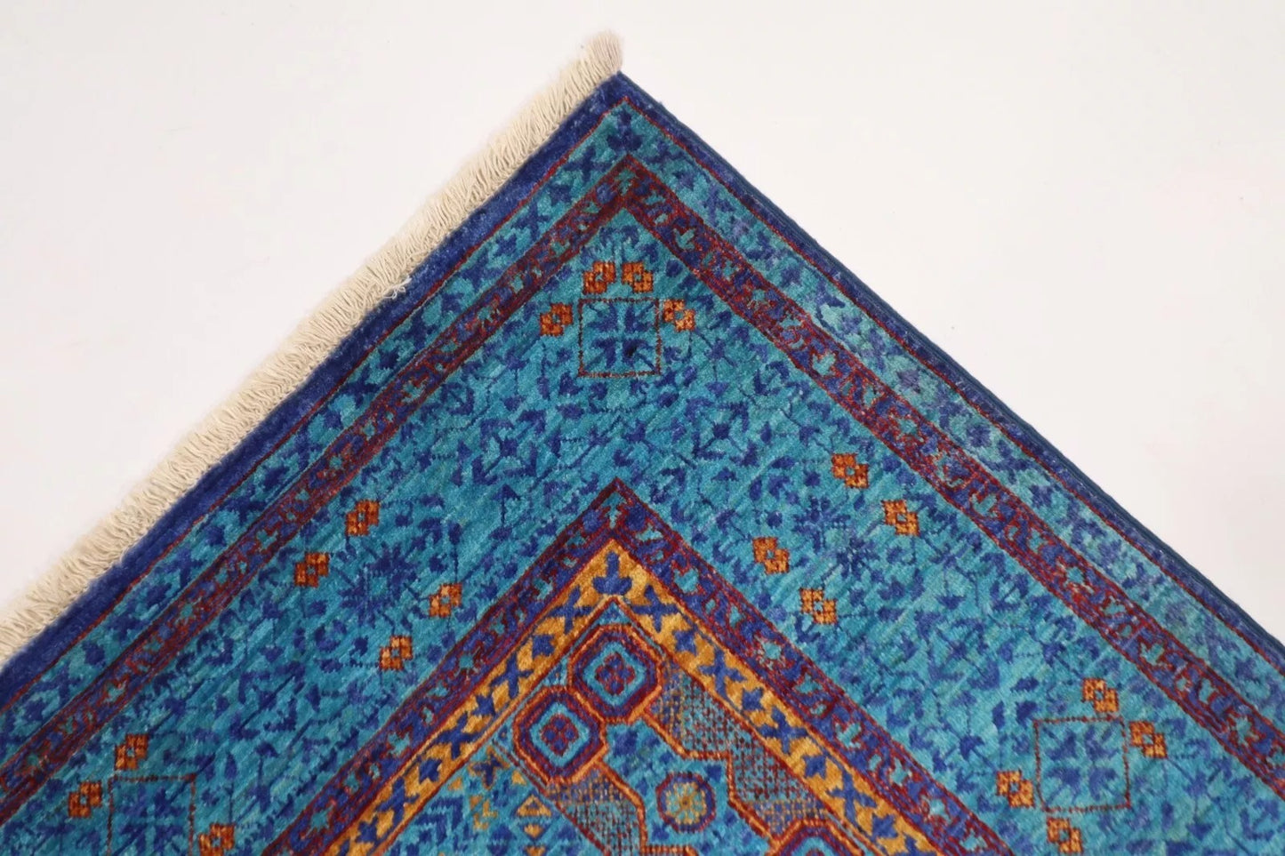 130 x 180 cm | Mamluk Afghan Tribal Hand Knotted Veg Dye Wool carpet