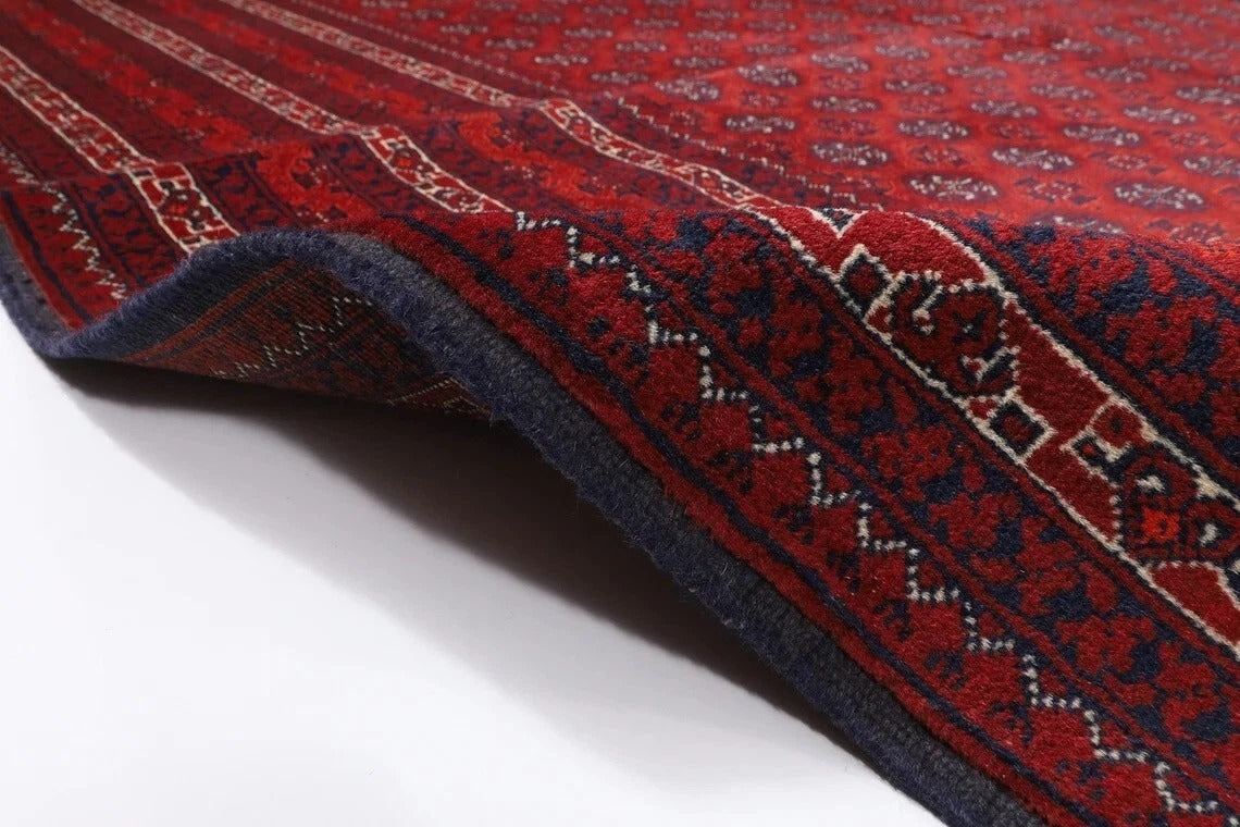198 x 290 cm | Bokhara Afghan Tribal Hand Knotted Carpet