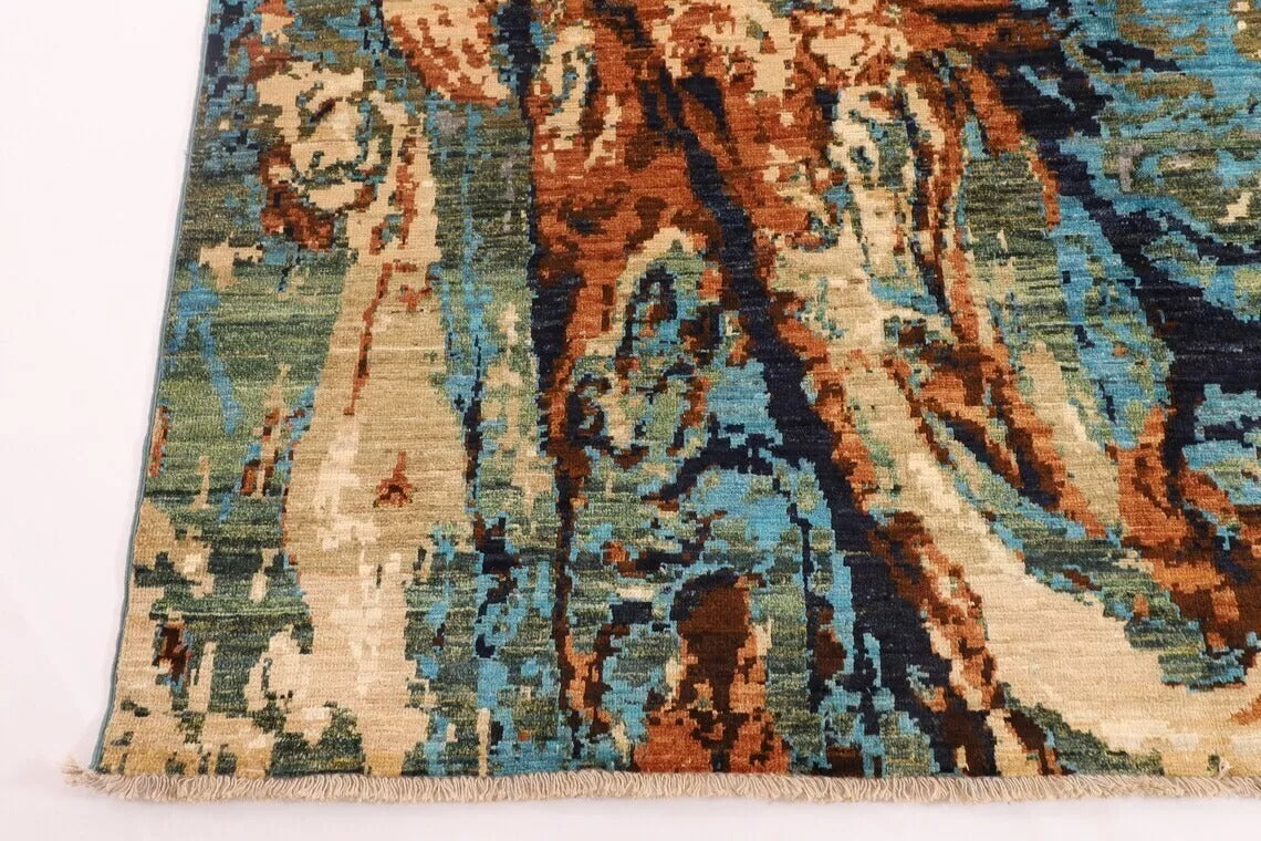 203 x 289 cm | Art Afghan Tribal Hand Knotted Carpet