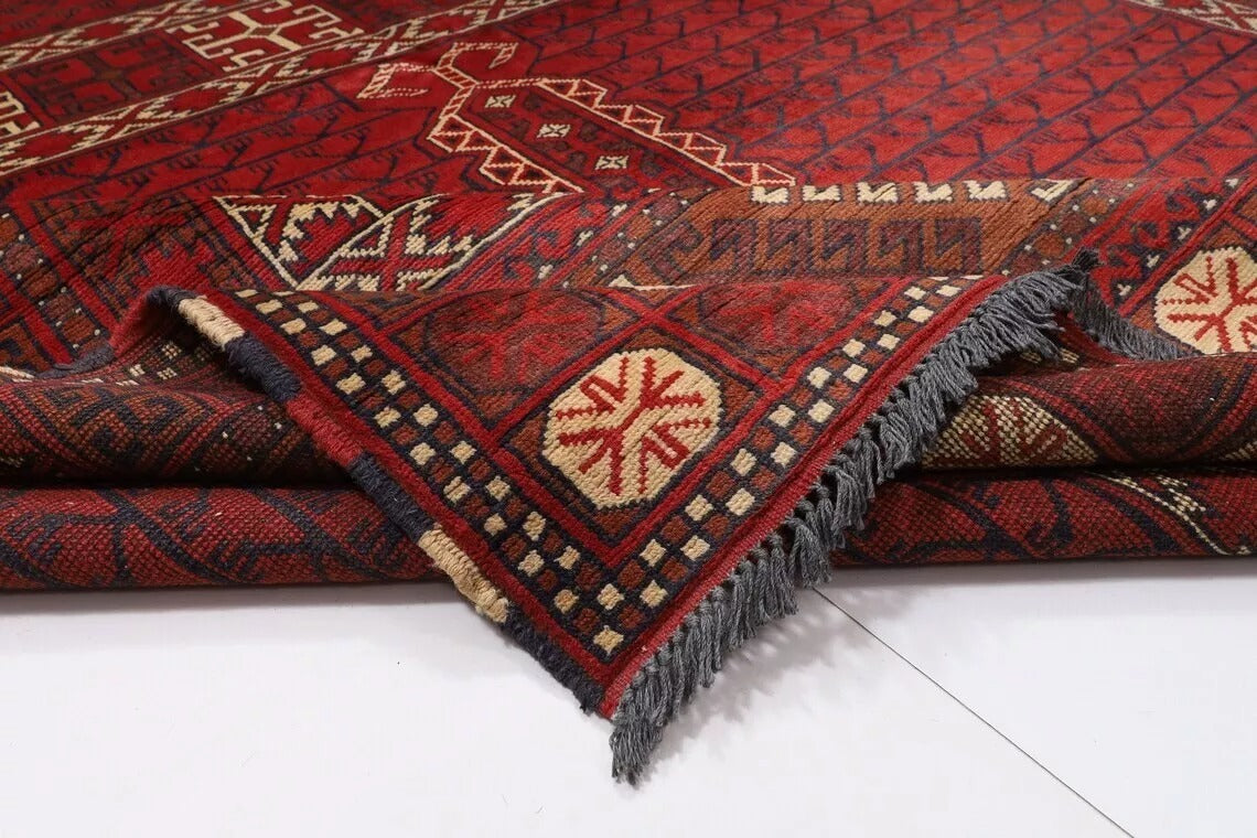 206 x 289 cm | Maranoce Afghan Tribal Hand Knotted Carpet