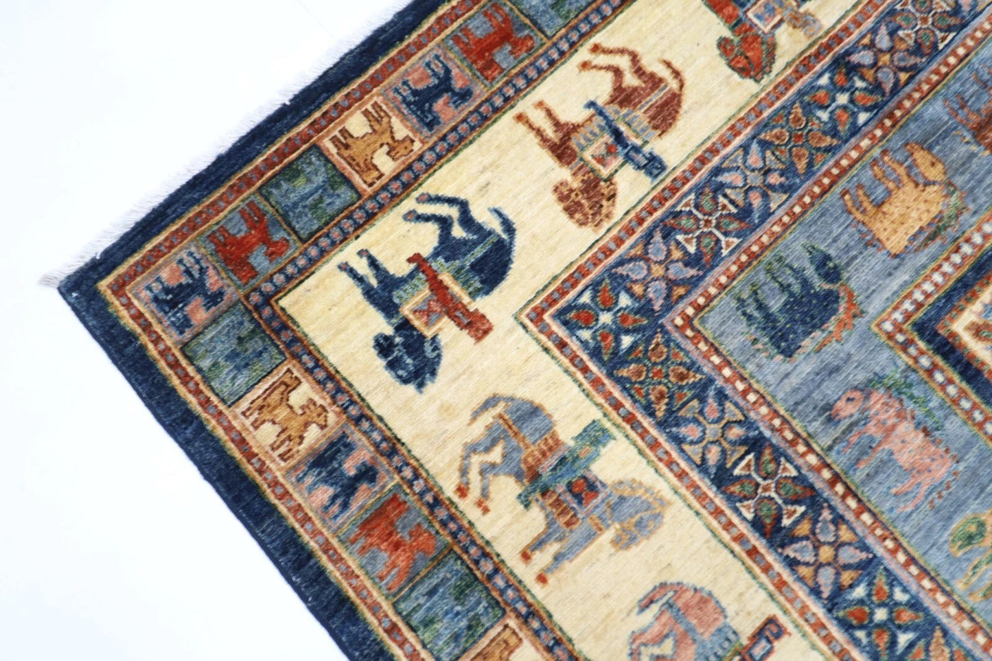 200 x 297 cm | Pazyryk Afghan Tribal Hand Knotted Carpet